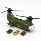 Light and Sound Battle Chopper with Mini Tanks - main product image