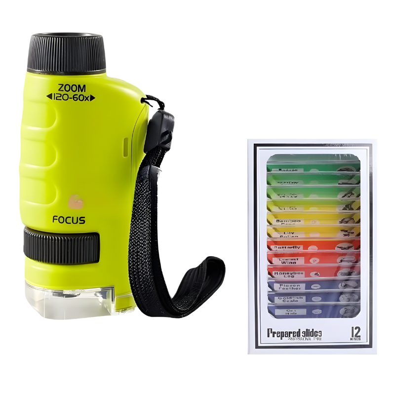 Mini Handheld Microscope with LED Light