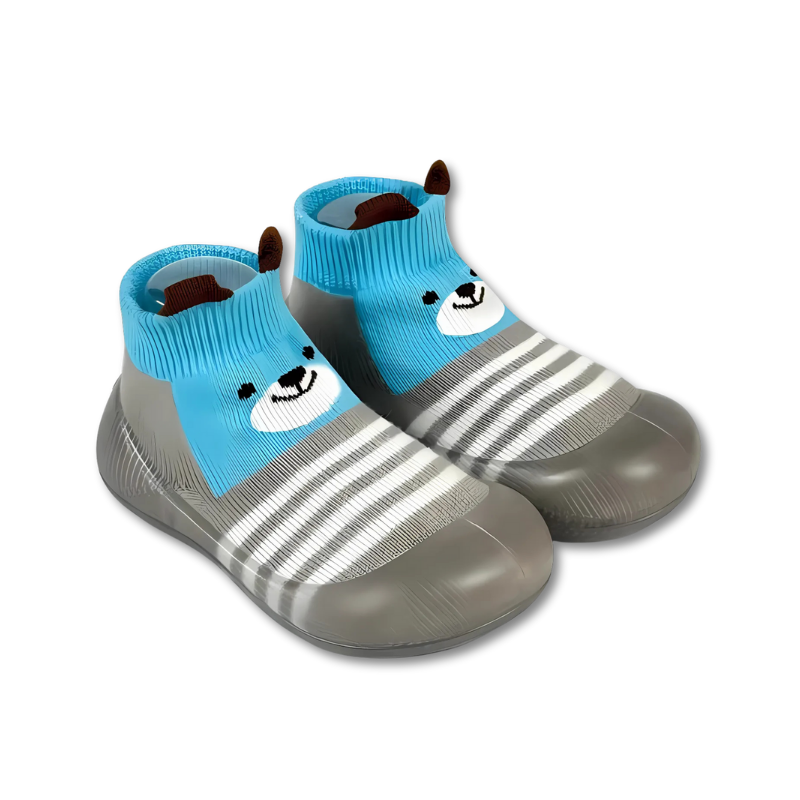 Grip Socks with 3D Animal Faces