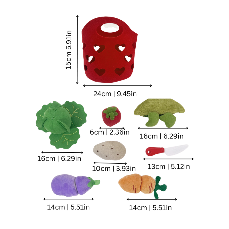Plush Fruit Set