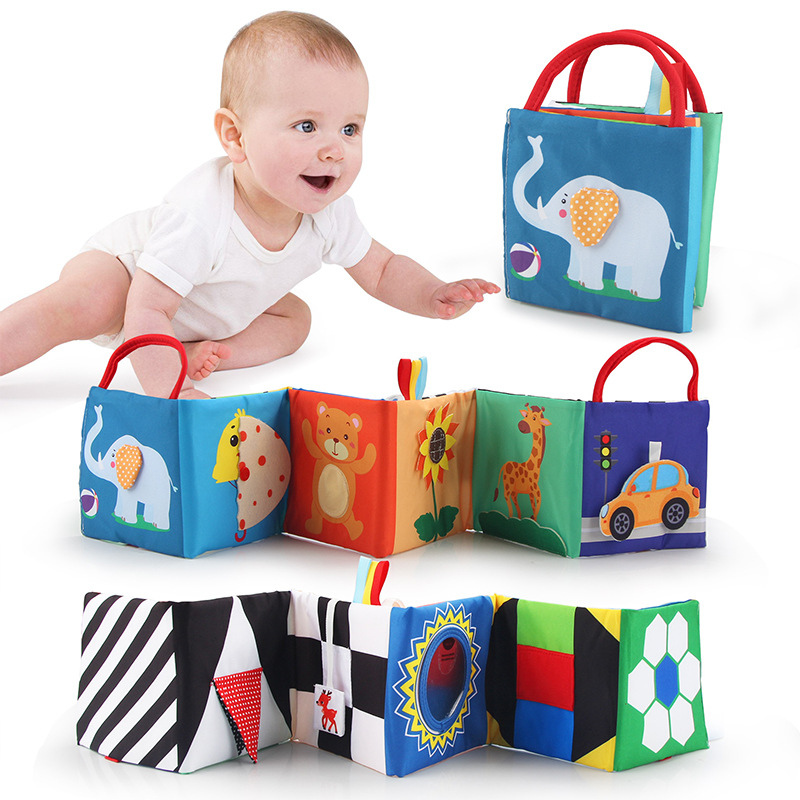 Fold-Out Fabric Book for Tummy Time