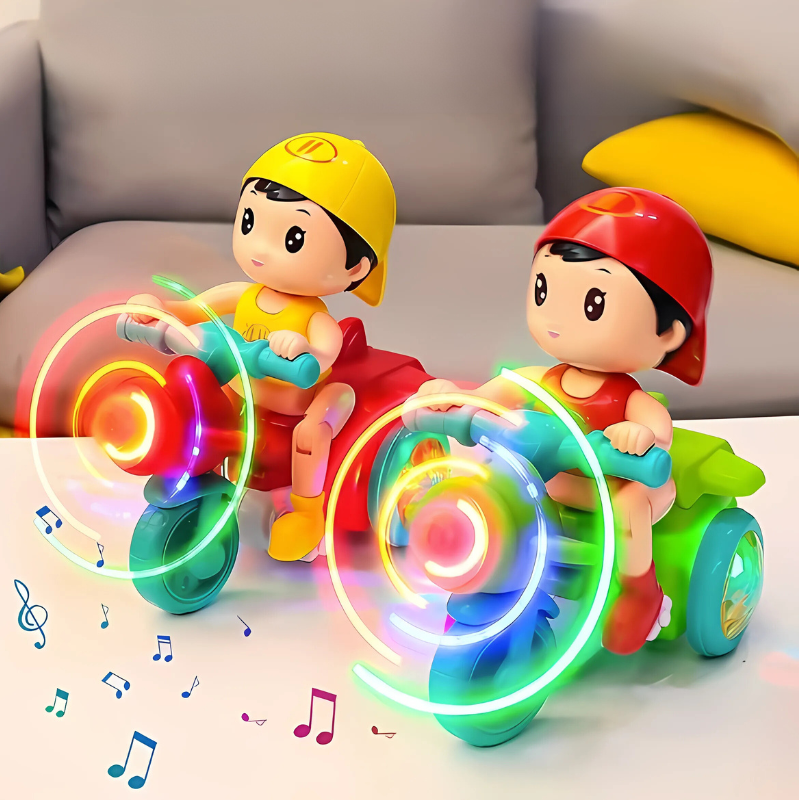 Interactive Electric Biker Toy with Light and Sound