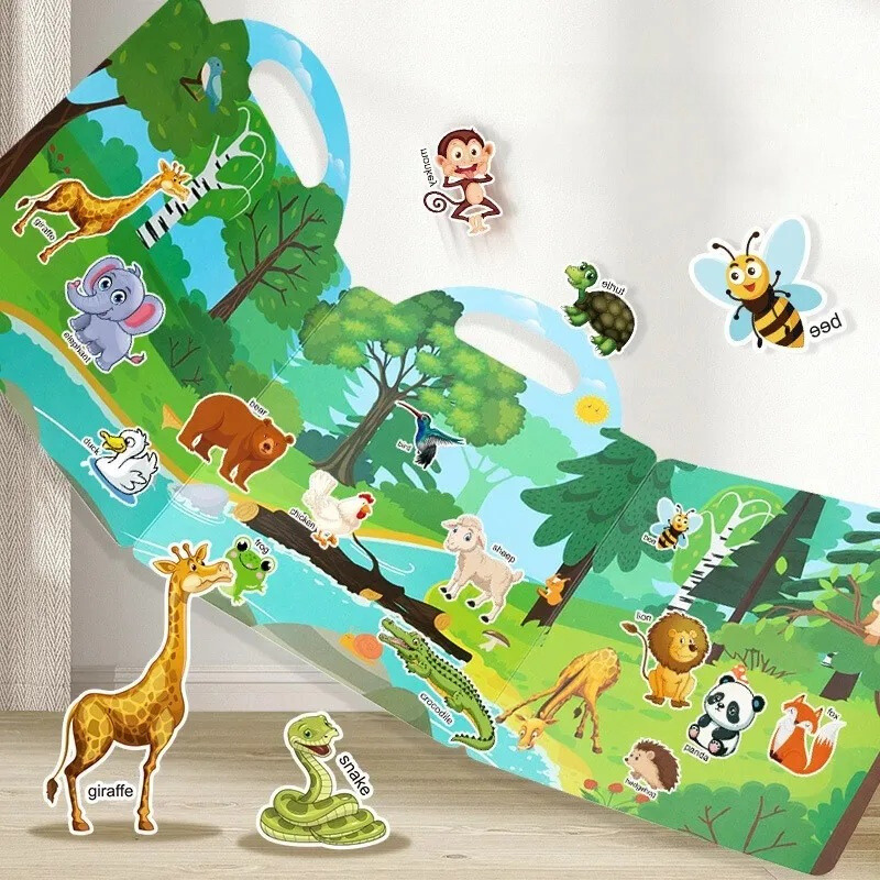 Joy of Creative Exploration With, A Reusable Sticker Book - main product image