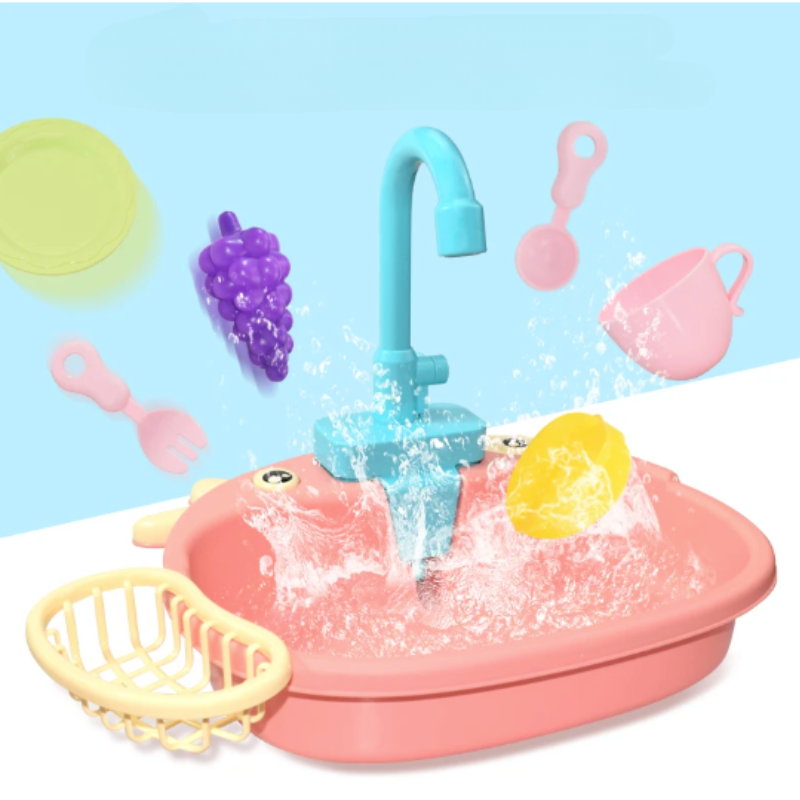 Kids Toy-Sink with Interactive Faucet Feature