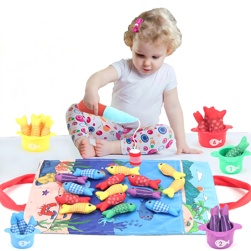 Montessori Fishing Playset for Early Learning - main product image