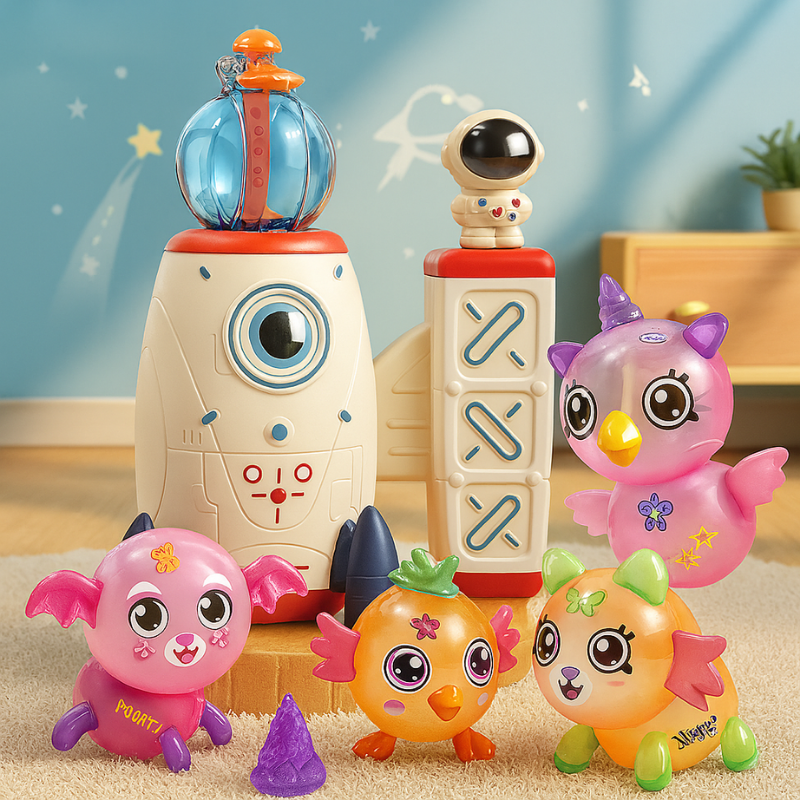DIY Rocket and Animal Balloon Craft Kit - main product image