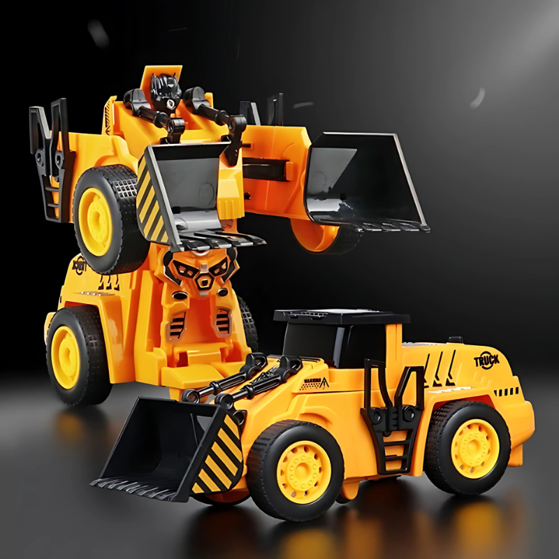 2-in-1 Transforming Construction Vehicle Toy