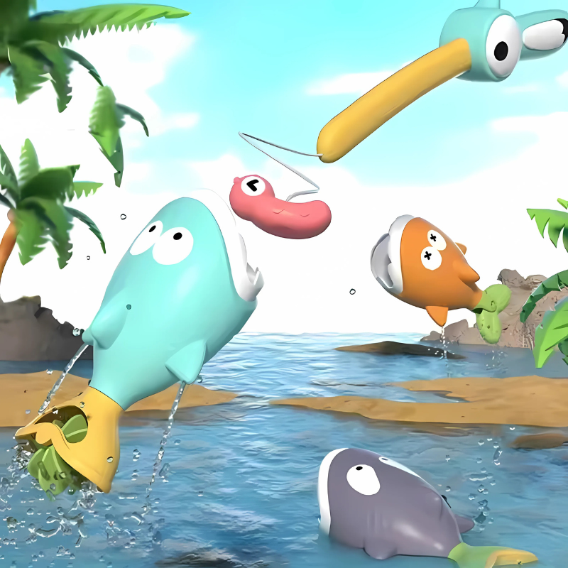 Available Set: 1 Fishing Rod + 3 Floating Toys - main product image