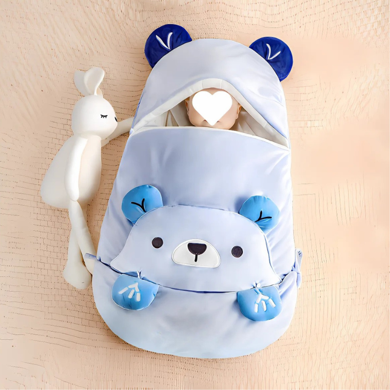 Cozy Triple-Layered Sleeping Bag for Babies