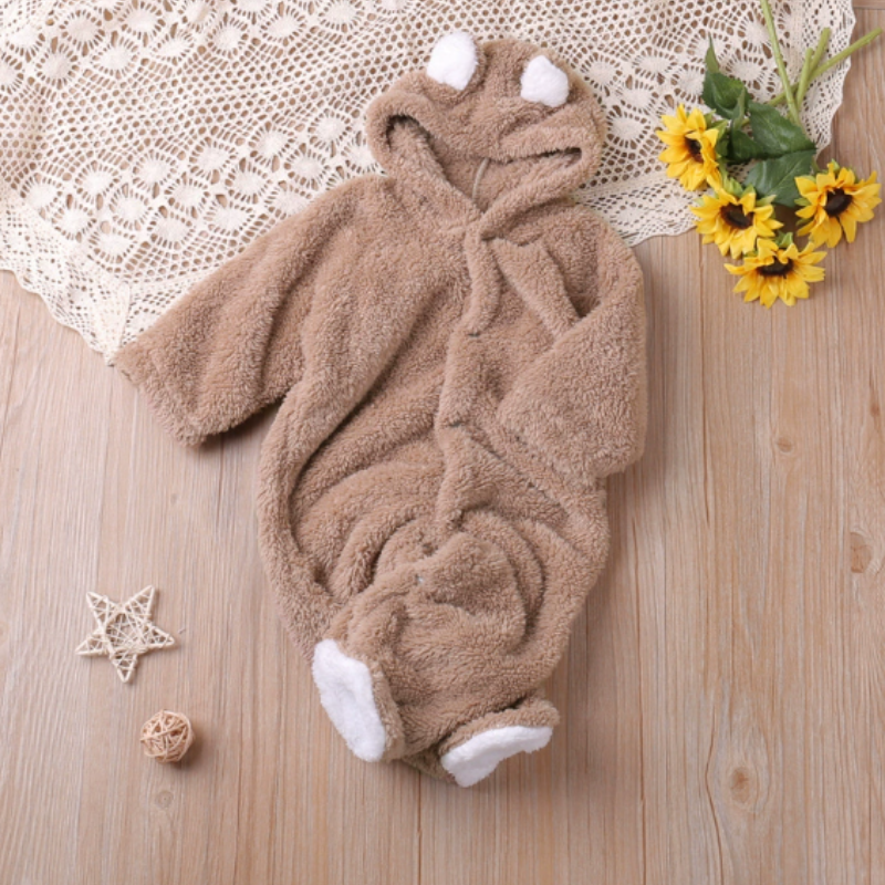 Hooded Baby Romper