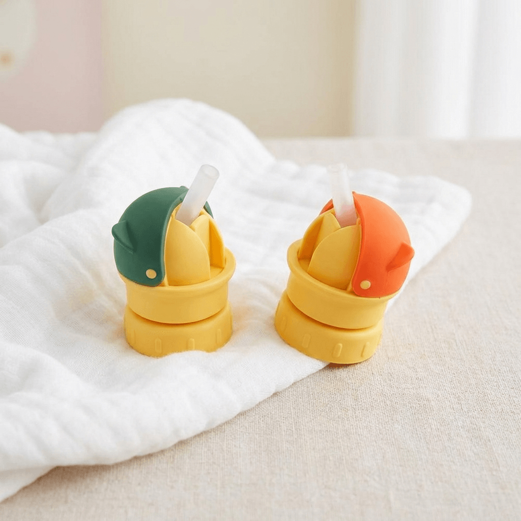 Straw Bottle Lid with Drinking Tube for Easy Baby Sips