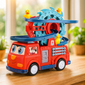 Musical Fire Truck with Spinning Slide Track - main product image