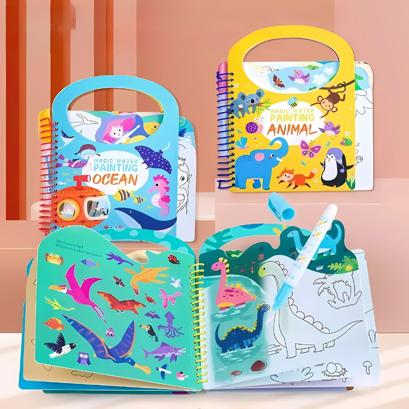 Reusable Water Coloring Book for Toddlers