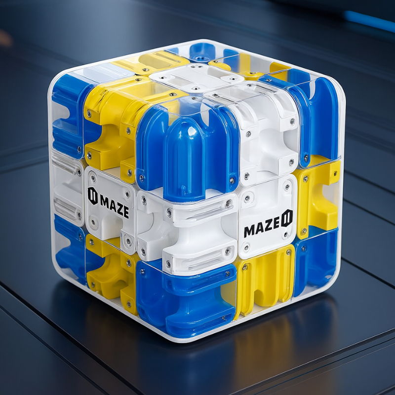 Transparent 3D Puzzle Cube