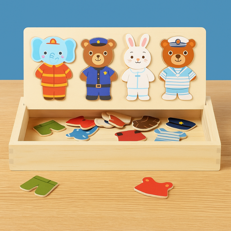 Wooden Animal Dress-Up Puzzle - main product image