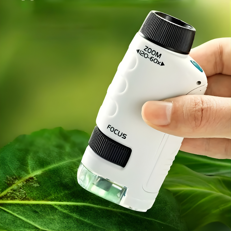 Mini Handheld Microscope with LED Light - main product image