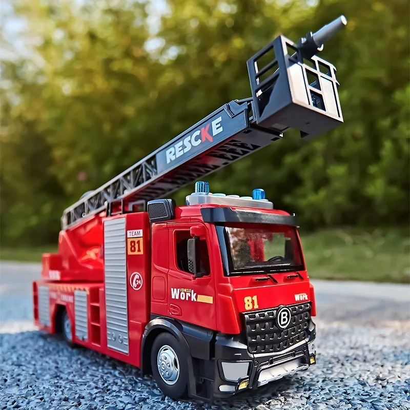Available Styles: Sprinkler Fire Truck, Ladder Fire Truck