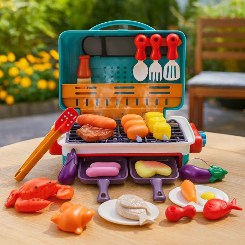 Sizzling BBQ Playset with Color-Changing Foods