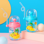 Kids Straw Bottle with Sprayer Fun