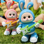 Groovy Guitarist Rabbit Toy with Music and Lights