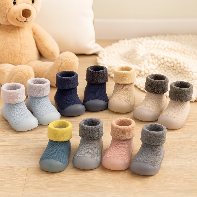 Thick Knit Baby Slippers