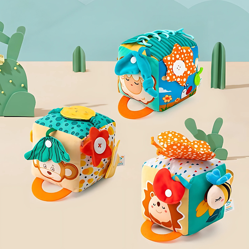 Set of Soft, Tactile Fun Cubes