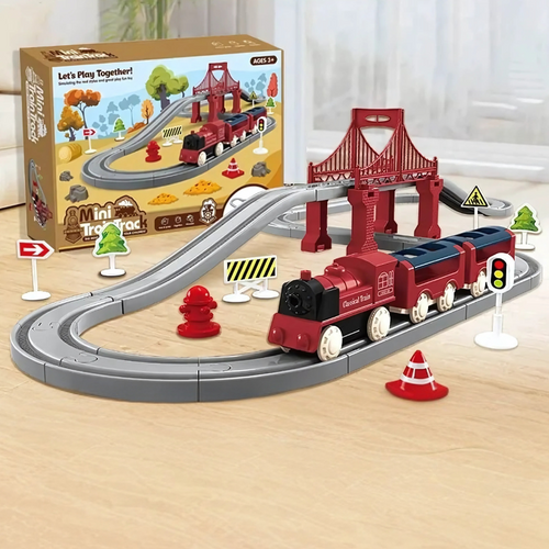 Build and Play Electric Train Set for Kids - main product image