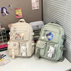 Available Colors: Green with Doll, Off-White with Doll, Pink with