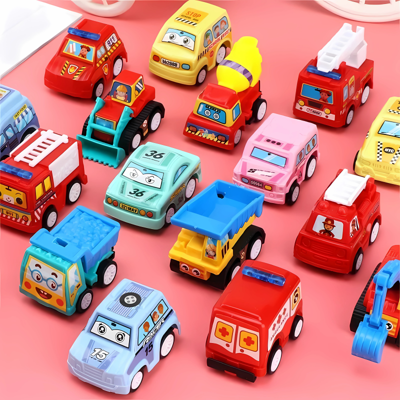 6-in-1 Pull-Back Cars