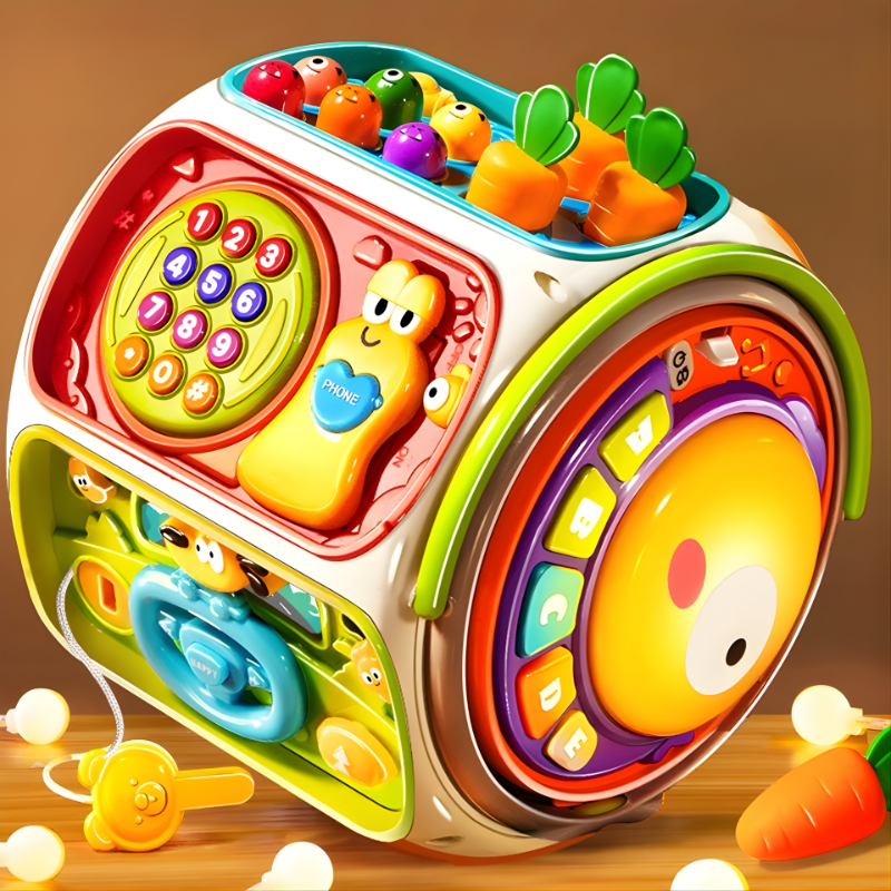 Colorful Activity Cube Brings Together Sound, Movement, and