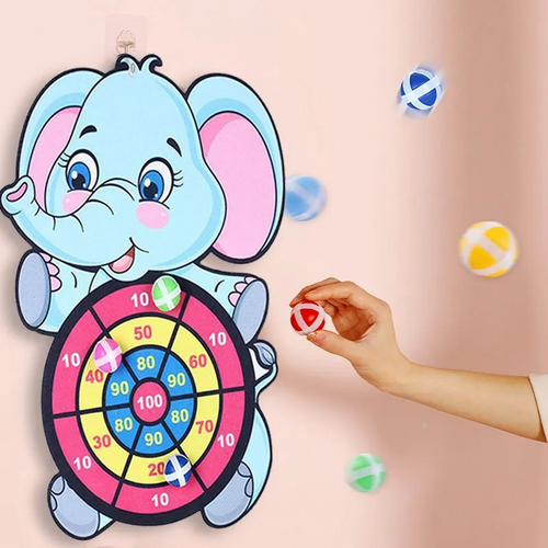 Cartoon Elephant Dart Game for Family Fun - main product image
