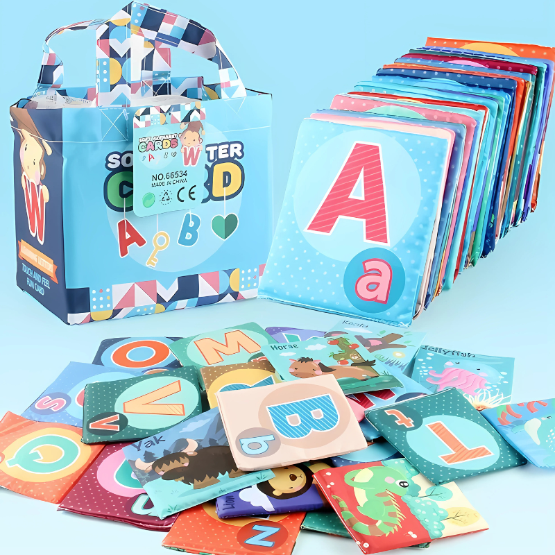 Colorful Soft Alphabet Cards for Toddlers - main product image