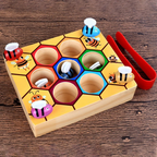 Interactive Bee-Shaped Wooden Sorting Toy - main product image