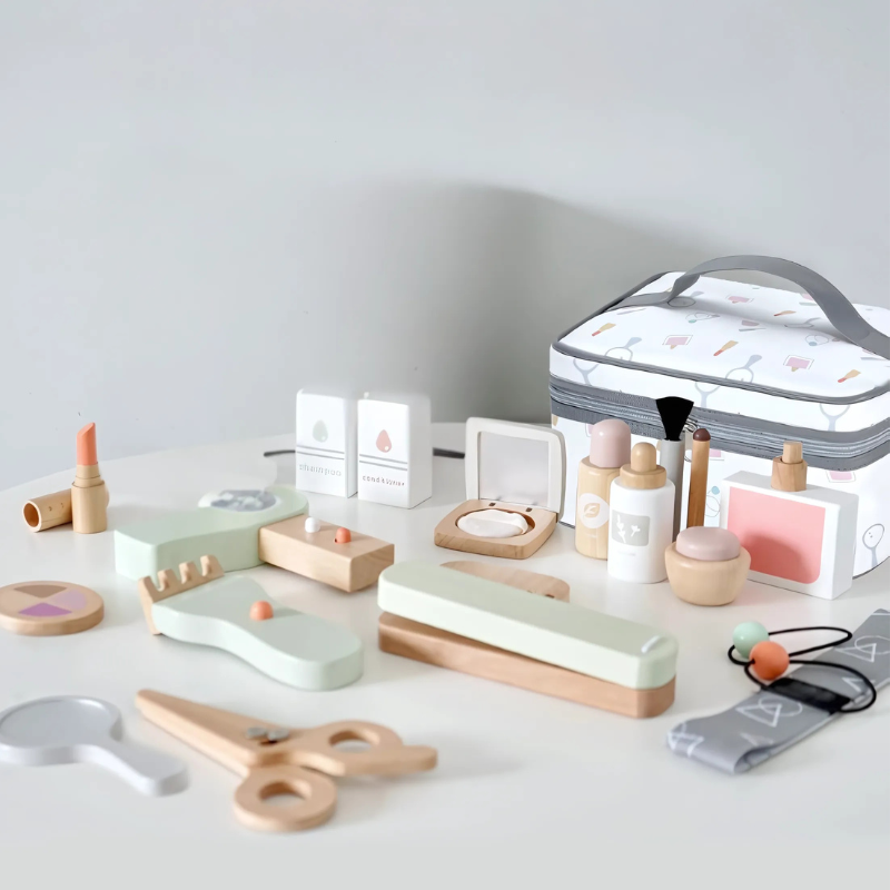 Natural Wooden Makeup Kit for Kids - main product image