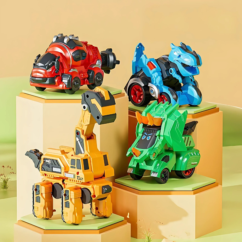 Auto-Transforming Dinosaur Car for Kids