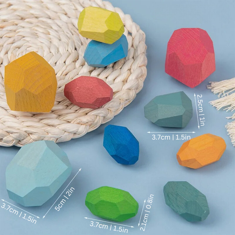 Colorful Montessori Building Blocks