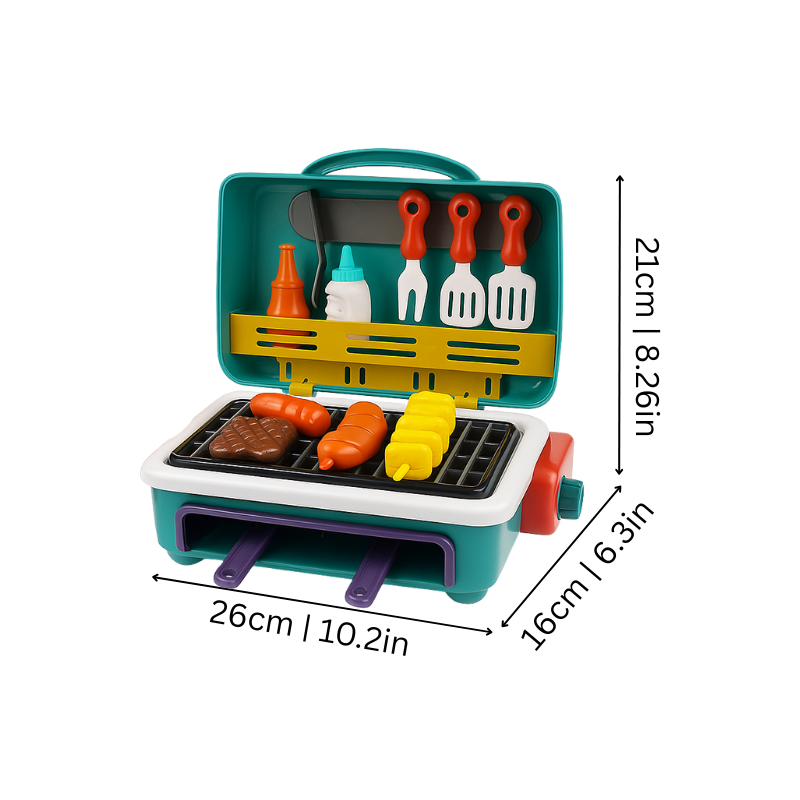 Sizzling BBQ Playset with Color-Changing Foods