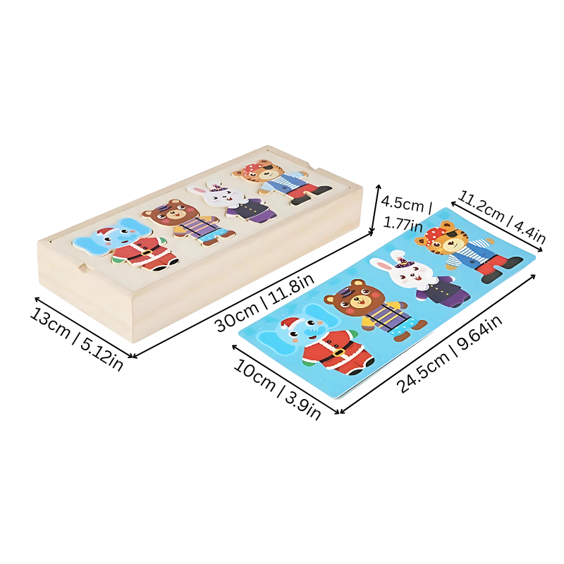 Wooden Animal Dress-Up Puzzle