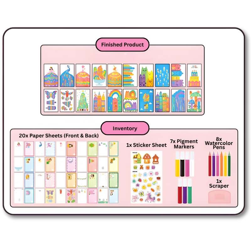 Fun Paint Kit with Rollable Stencils