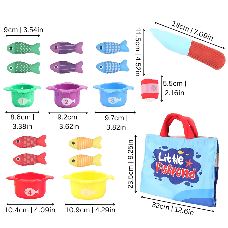 Montessori Fishing Playset for Early Learning