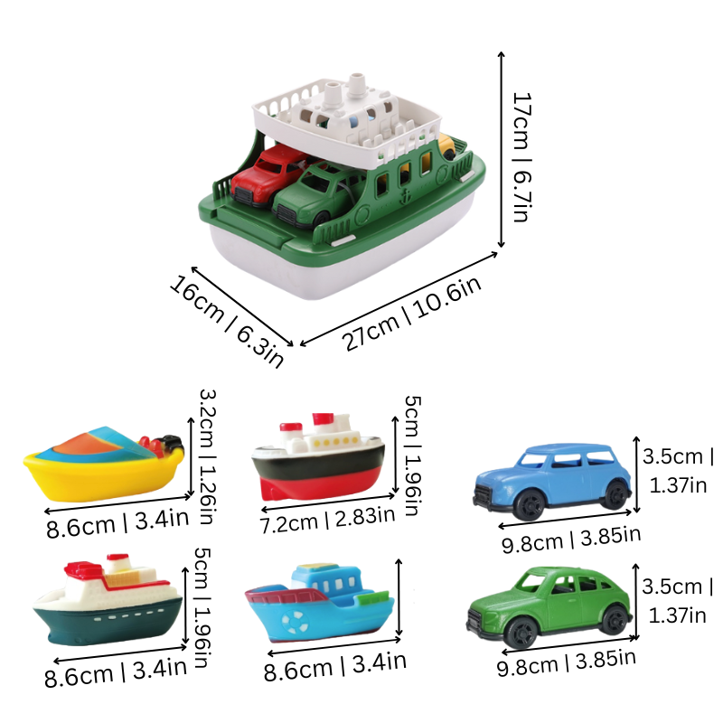 Floating Car and Boat Set