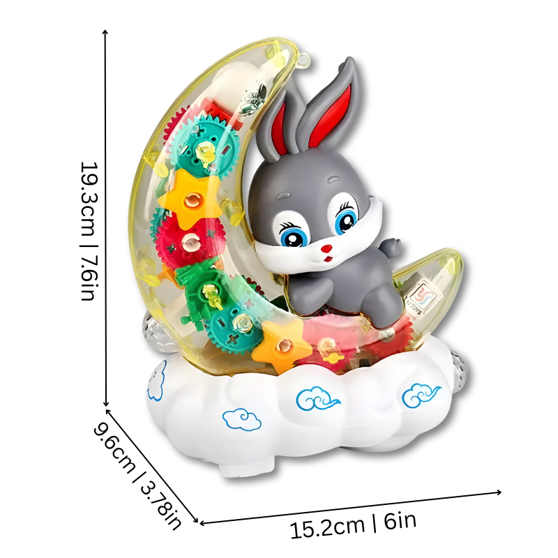 LED Music Toy with Moving Gears and Soothing Lights