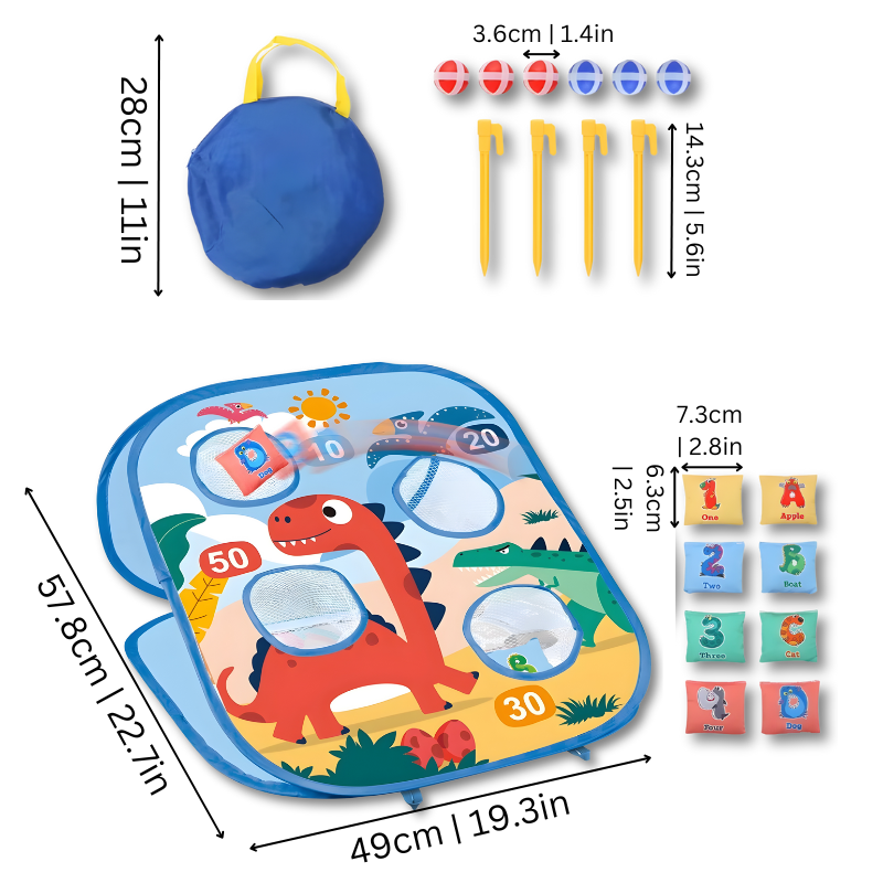 Animal Toss Game with Bean Bags