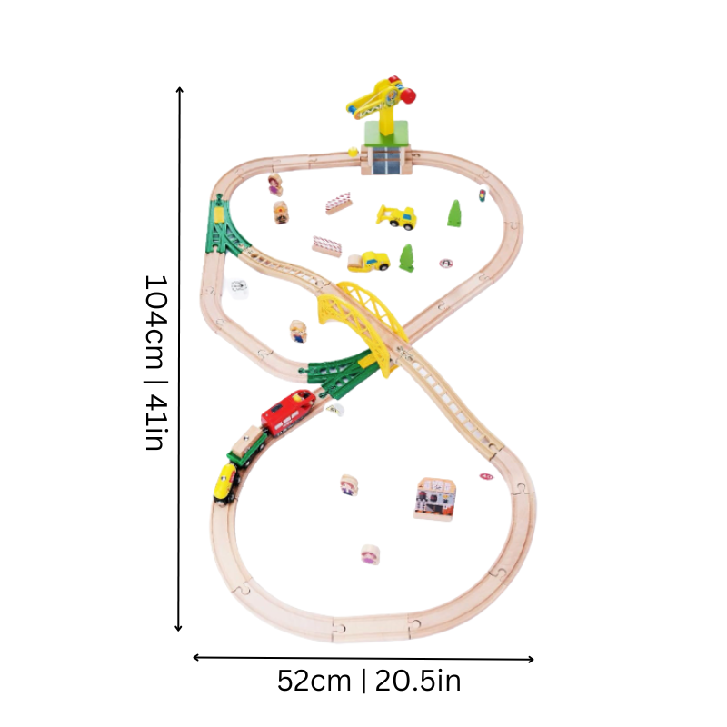 Jungle Adventure Wooden Train Set