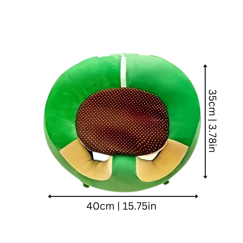 Ultra-Soft Plush Baby Floor Seat for Cozy Support