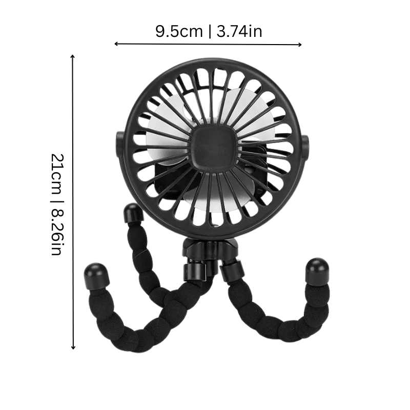 Portable Clip-On Stroller Fan