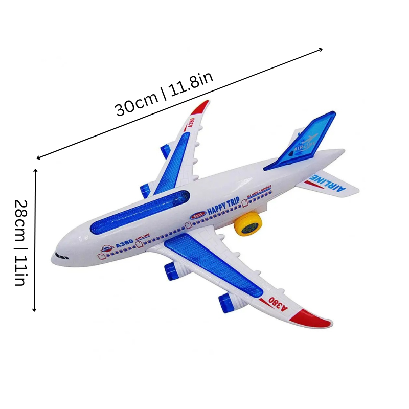 Musical Airplane Toy with Lights and Sounds