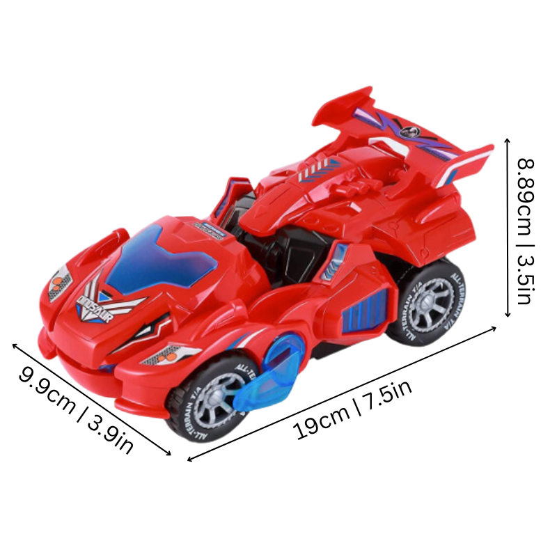 Fast Morphing Dino Car for Action Play