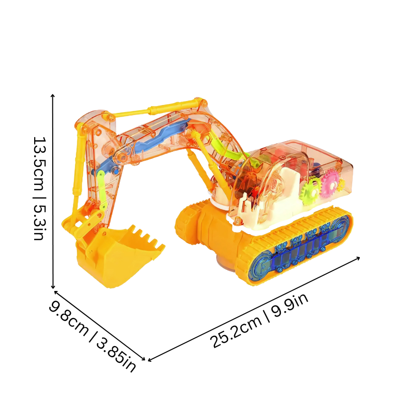 Music and Light Excavator Toy