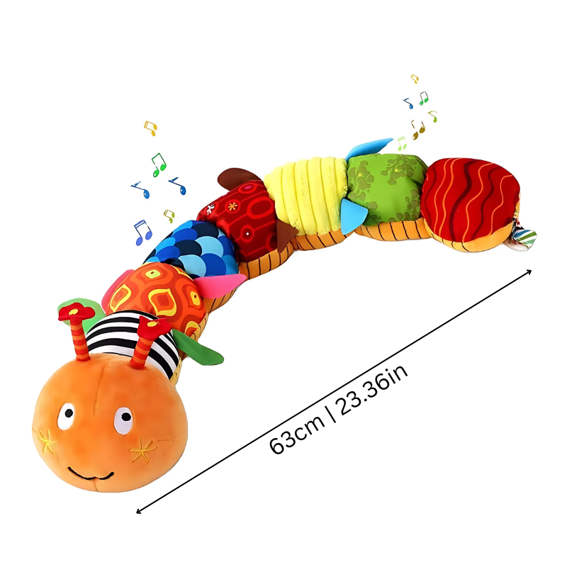 Sensory Musical Caterpillar Plush for Babies